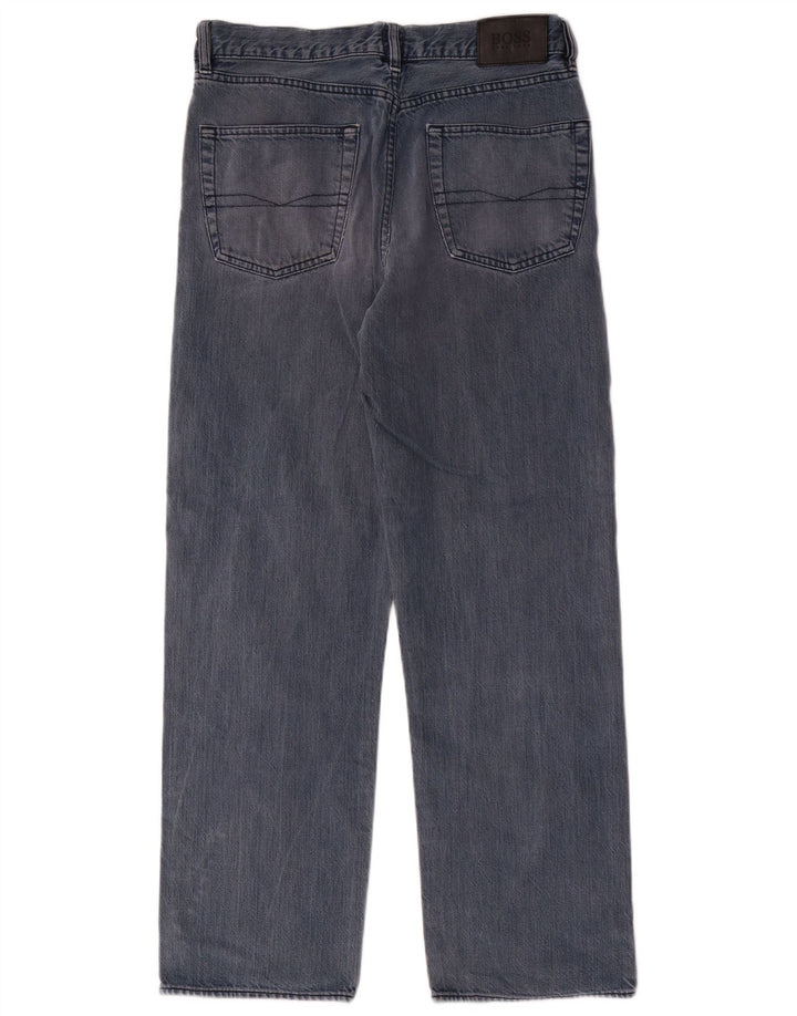 HUGO BOSS Herre Arkansas Straight Jeans W32 L30 Blå