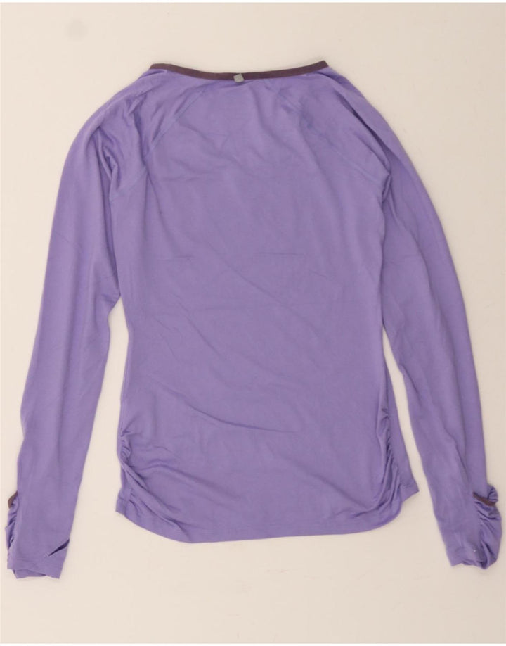 NIKE Womens Dri Fit Top Long Sleeve UK 6 XS Purple Polyester Vintage Nike and Second-Hand Nike from Messina Hembry 