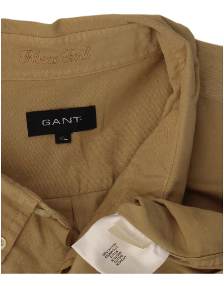 GANT Herreskjorte XL Beige Bomuld