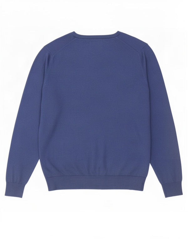 Marks & Spencer Herre V-hals sweater Medium marineblå bomuld