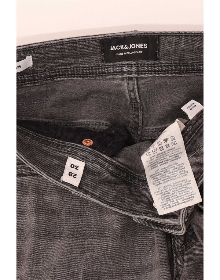 Jack & Jones Herre Liam Skinny Jeans W28 L30 Grå Bomuld