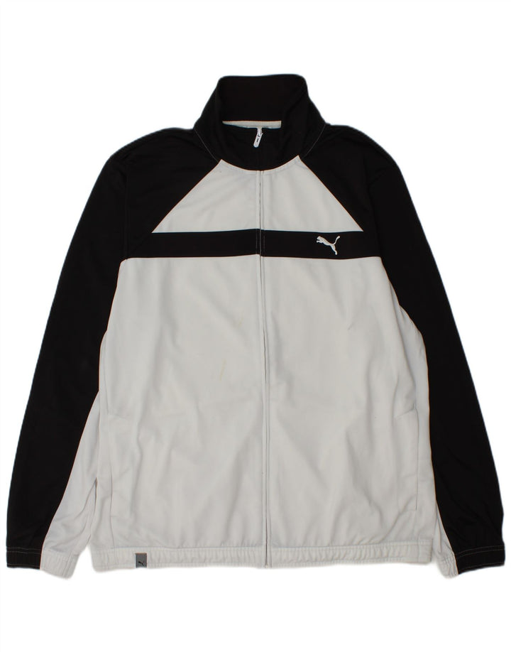 Puma Træningsdragt til mænd Topjakke XL Hvid Colourblock Polyester