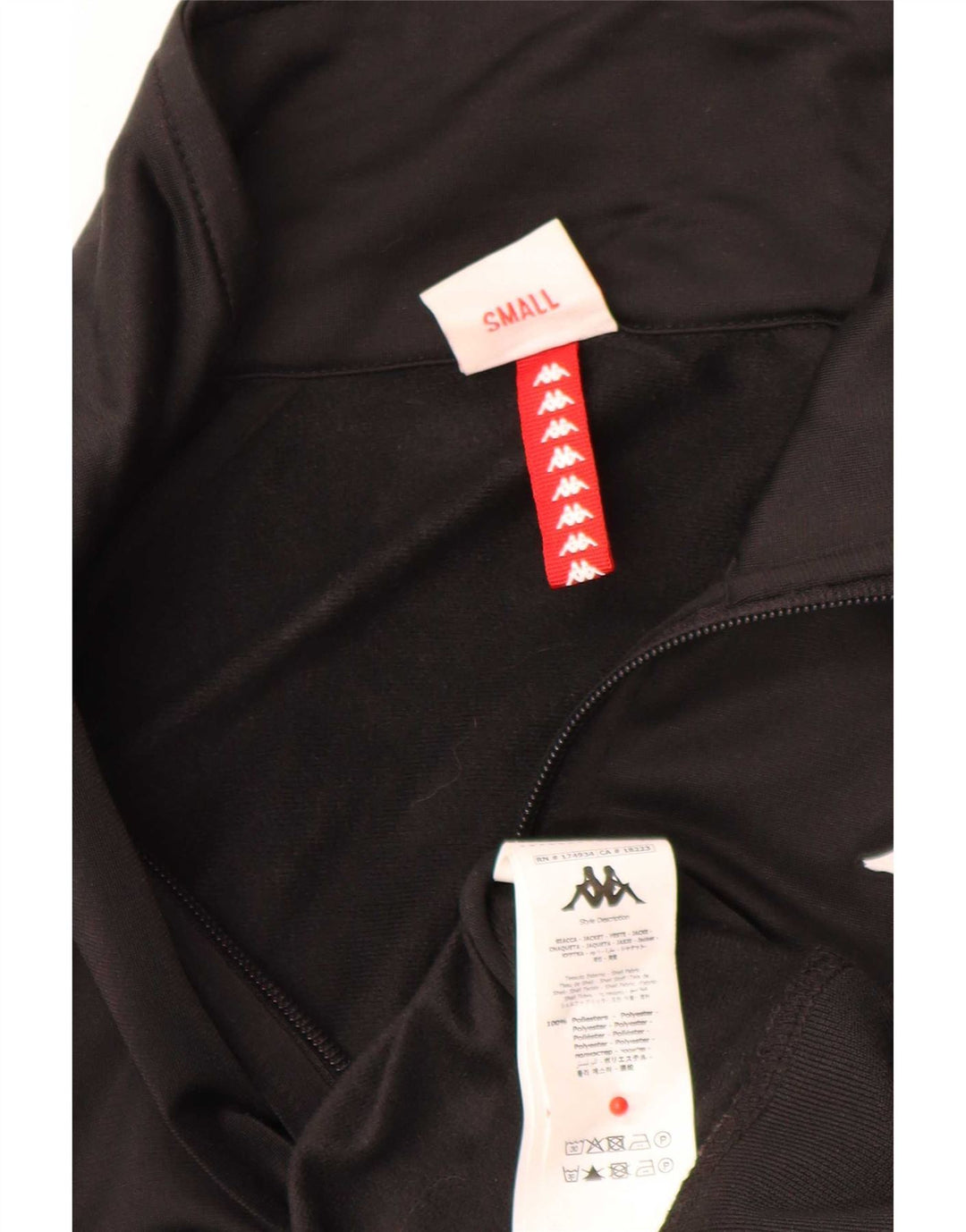 Kappa Herre grafisk træningsdragt Top jakke Lille sort Colourblock Polyester