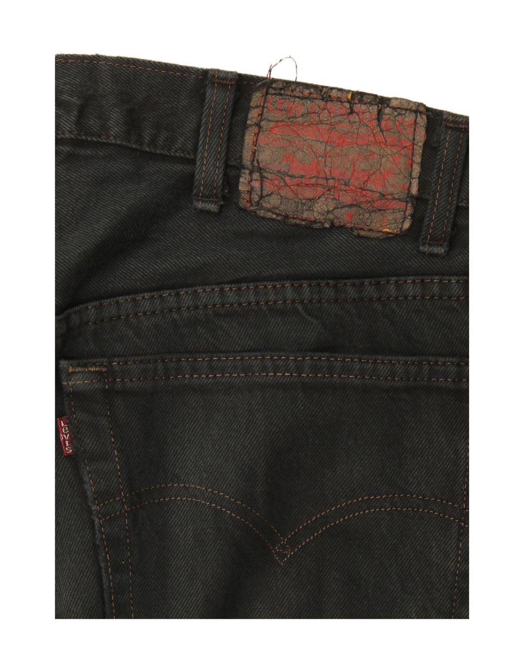 Levi's Dame Distressed Slim Jeans W38 L30 Sort