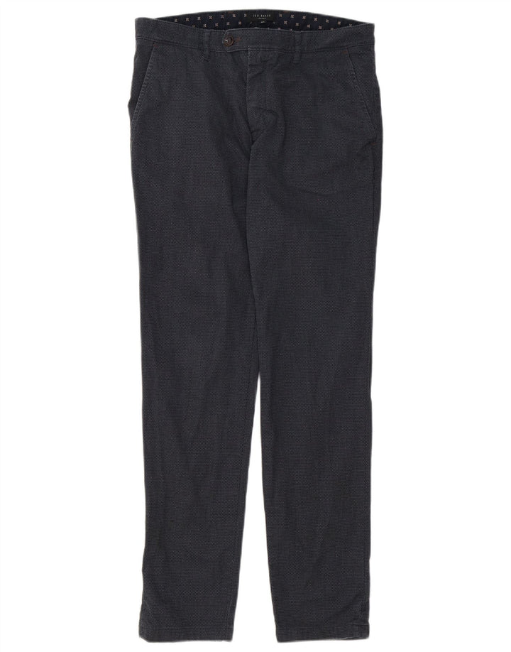 Ted Baker Herre Slim Suit Bukser W32 L30 Grå Polyester