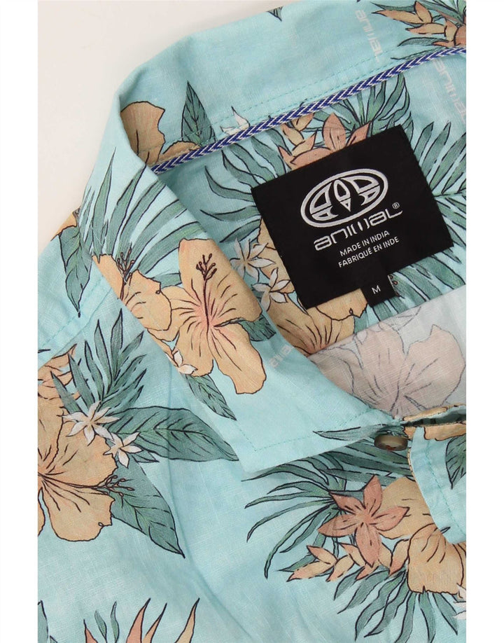 Animal Herre kortærmet skjorte Medium Blue Floral