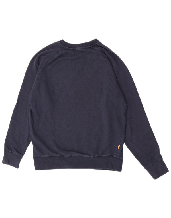 Timberland Herre Grafisk Regular Fit Sweatshirt Jumper Small Navy Blue
