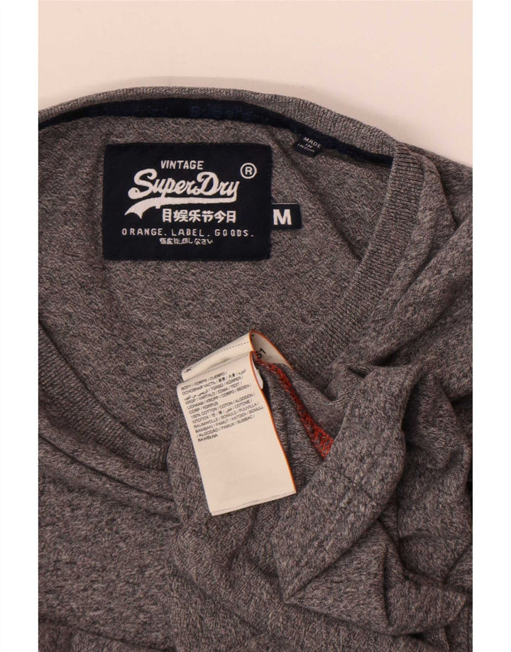 Superdry Herre Top Langærmet Medium Grey Flecked Bomuld