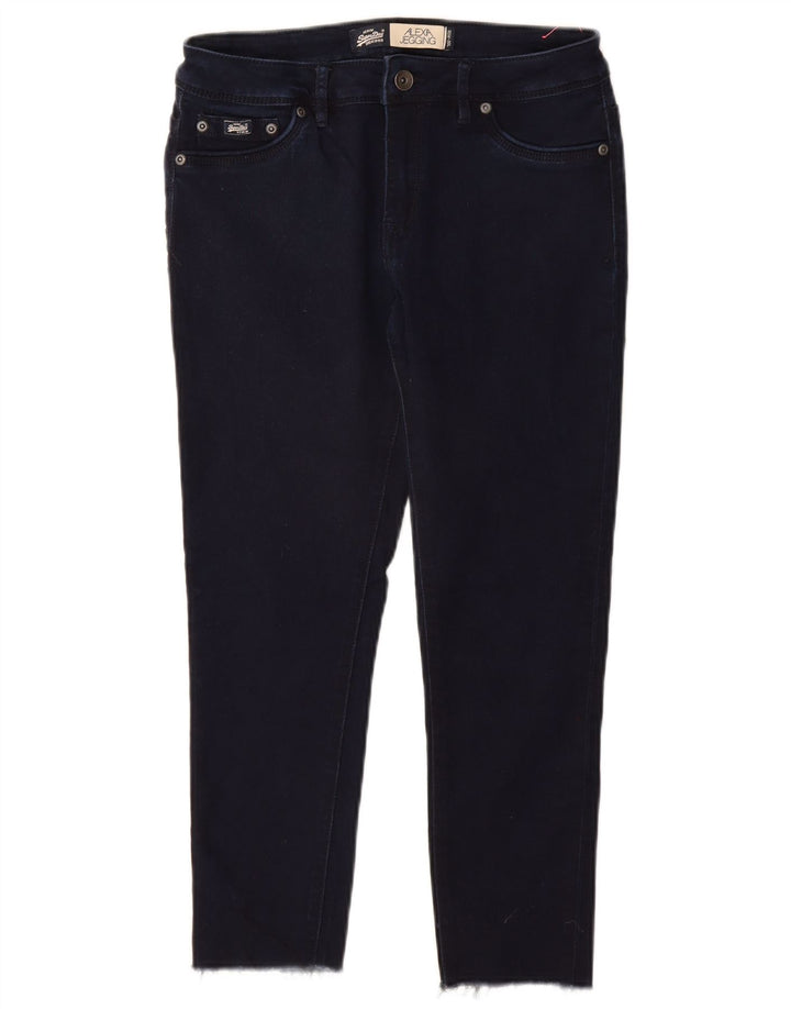 SUPERDRY Dame Alexia Jegging Skinny Jeans W30 L23 Marineblå Bomuld