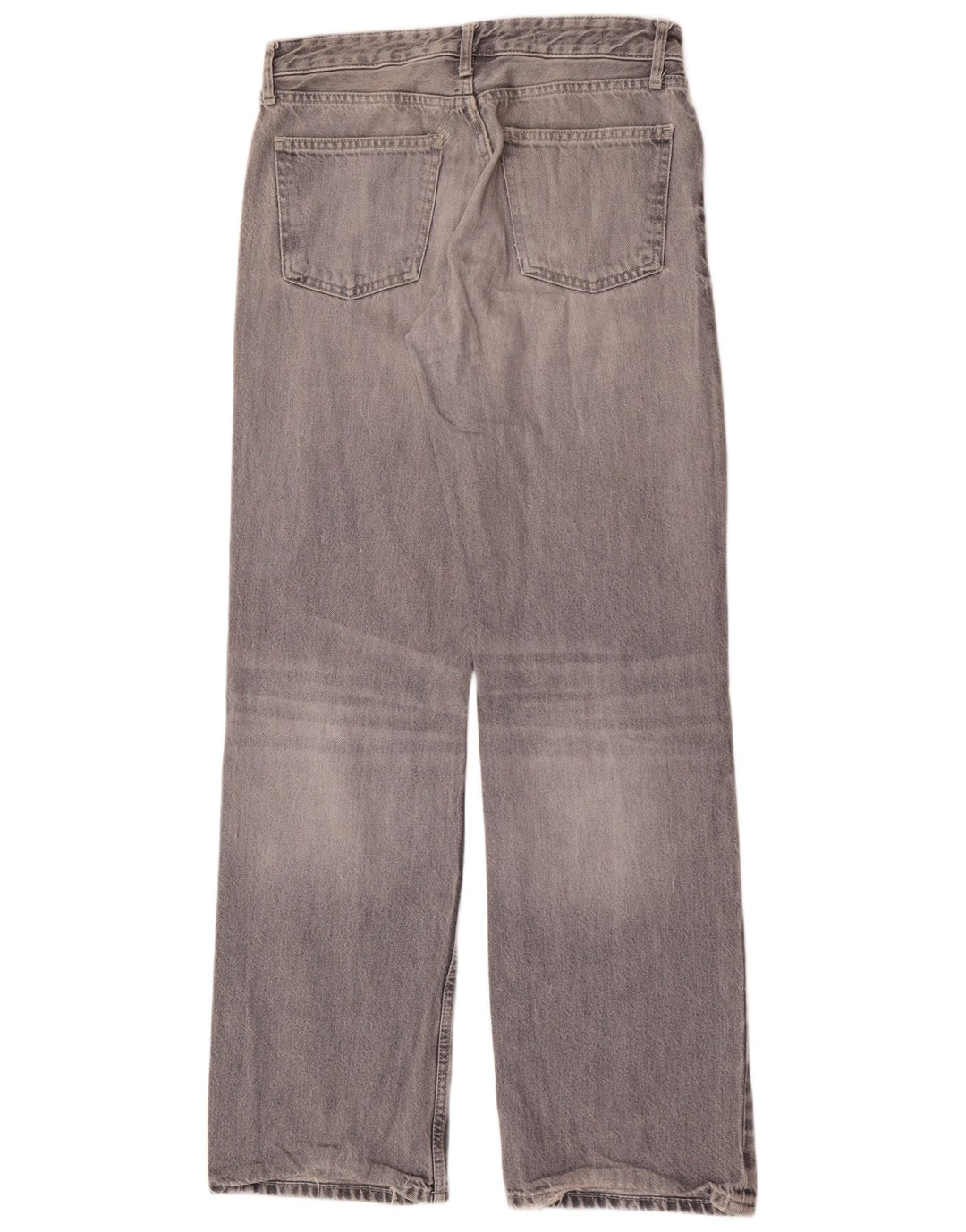 Zara Dame Straight Jeans EU 38 Small W28 L34 Grå Bomuld