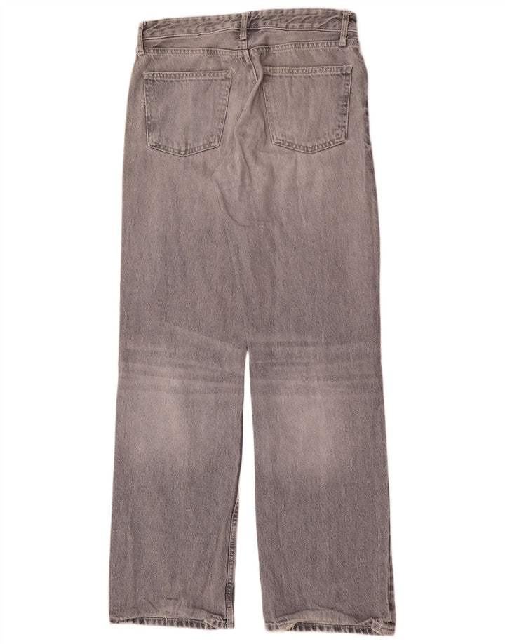 Zara Dame Straight Jeans EU 38 Small W28 L34 Grå Bomuld