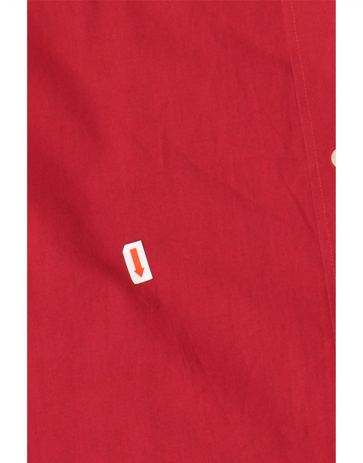 PIERRE CARDIN Mens Shirt Size 18 2XL Red Cotton Vintage Pierre Cardin and Second-Hand Pierre Cardin from Messina Hembry 