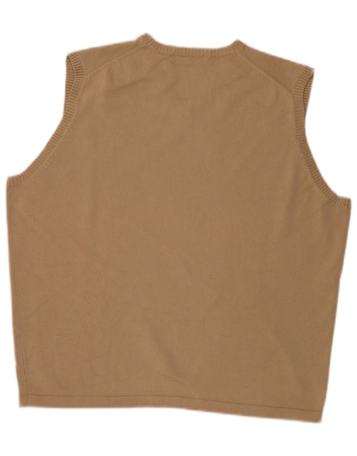 Zara Herre Vest Tank Top Stor Beige