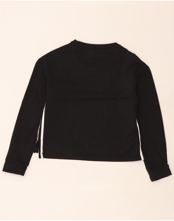 Adidas Dame Sweatshirt Jumper UK 8/10 Small Black Polyester