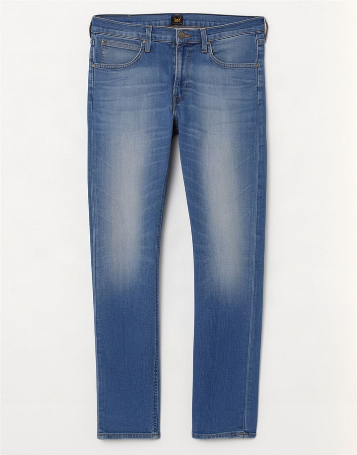 Lee Herre Luke Slim Jeans W32 L32 Blå Bomuld