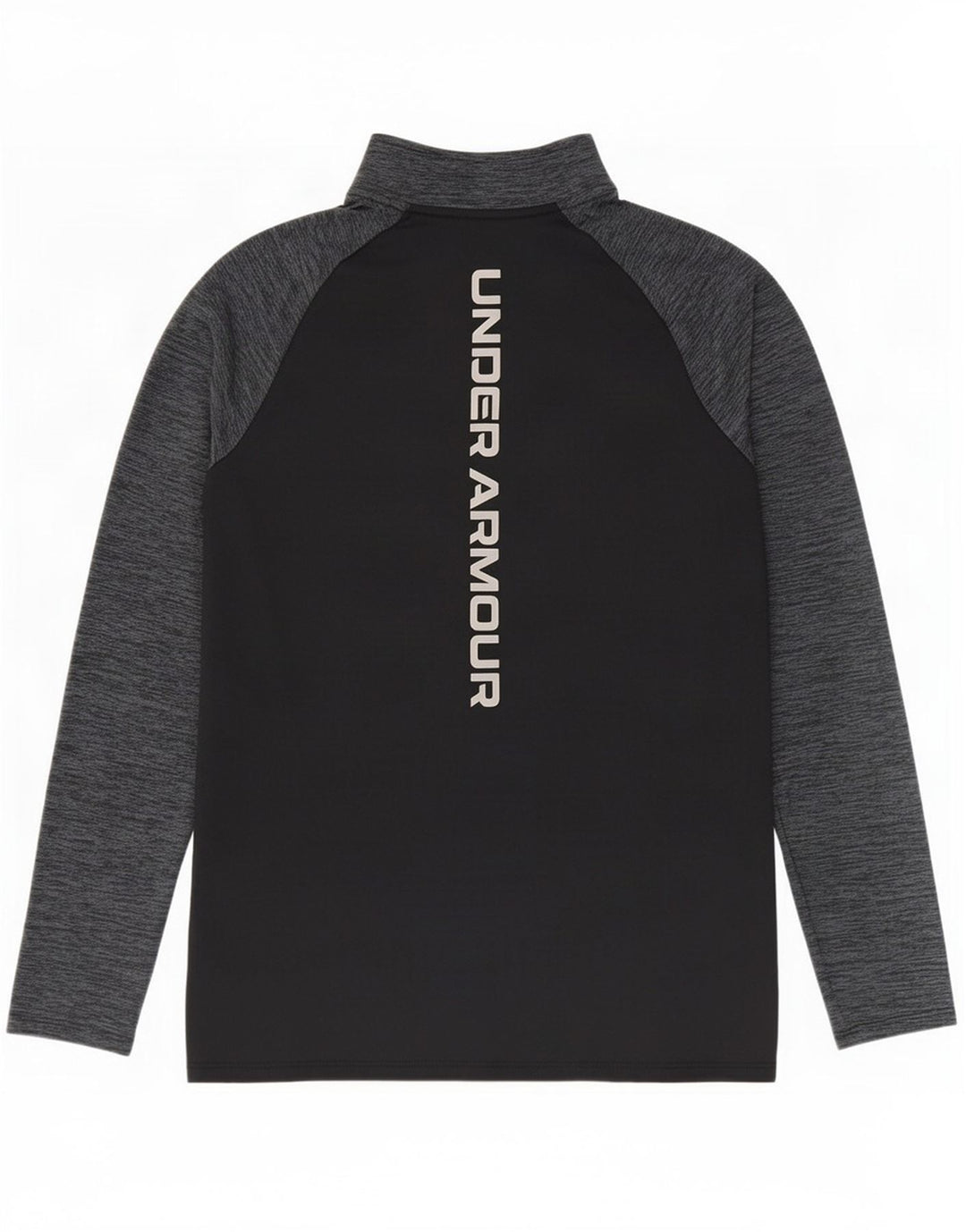 Under Armour Herre Zip Neck Pullover Træningsdragt Top Lille Sort Colourblock