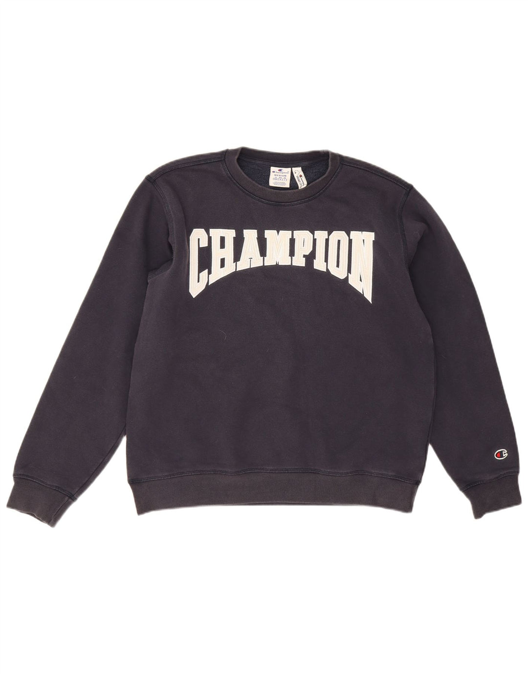 Champion Herre Grafisk Sweatshirt Jumper Medium Navyblå Bomuld