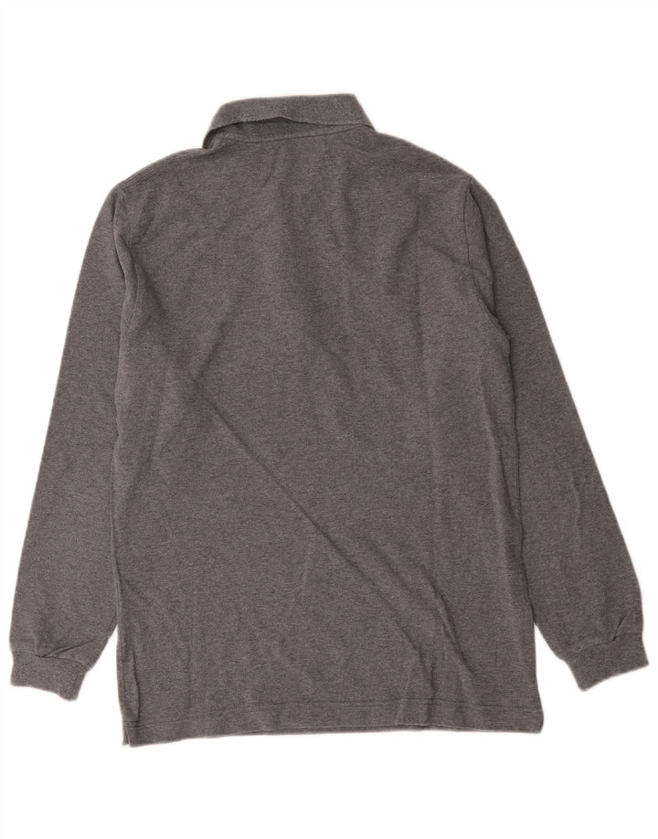 Kappa Langærmet Polo Shirt til mænd, lille grå bomuld