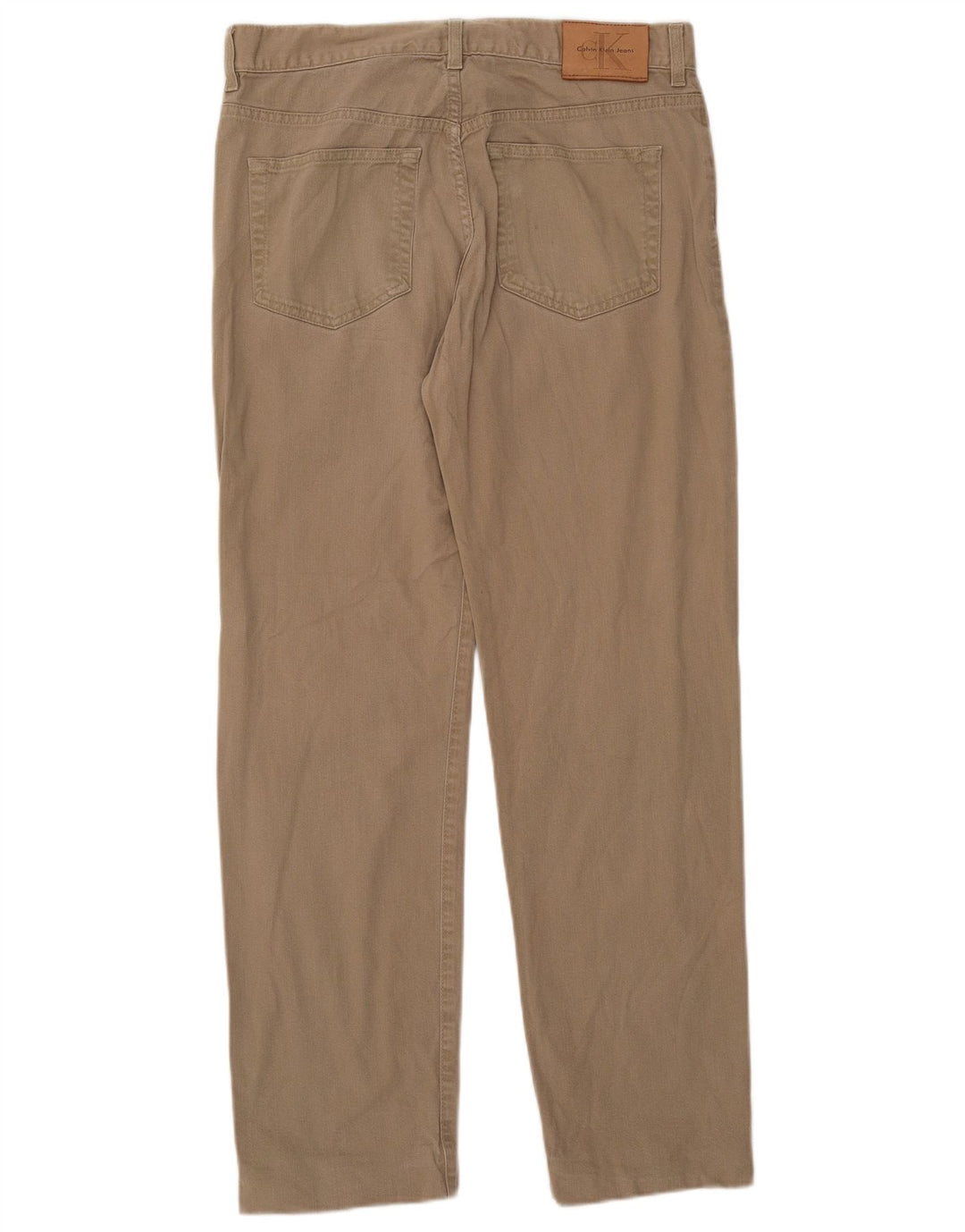 Calvin Klein Straight Jeans til mænd W32 L31 Beige Bomuld