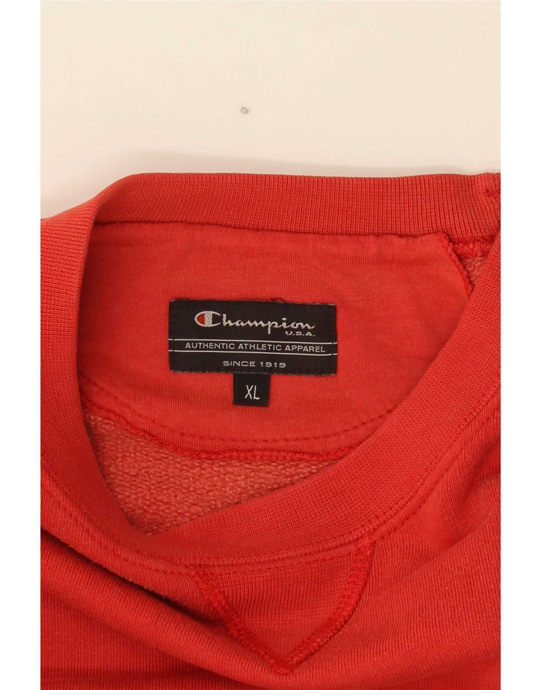 Champion Herre Grafisk Sweatshirt Jumper XL Orange