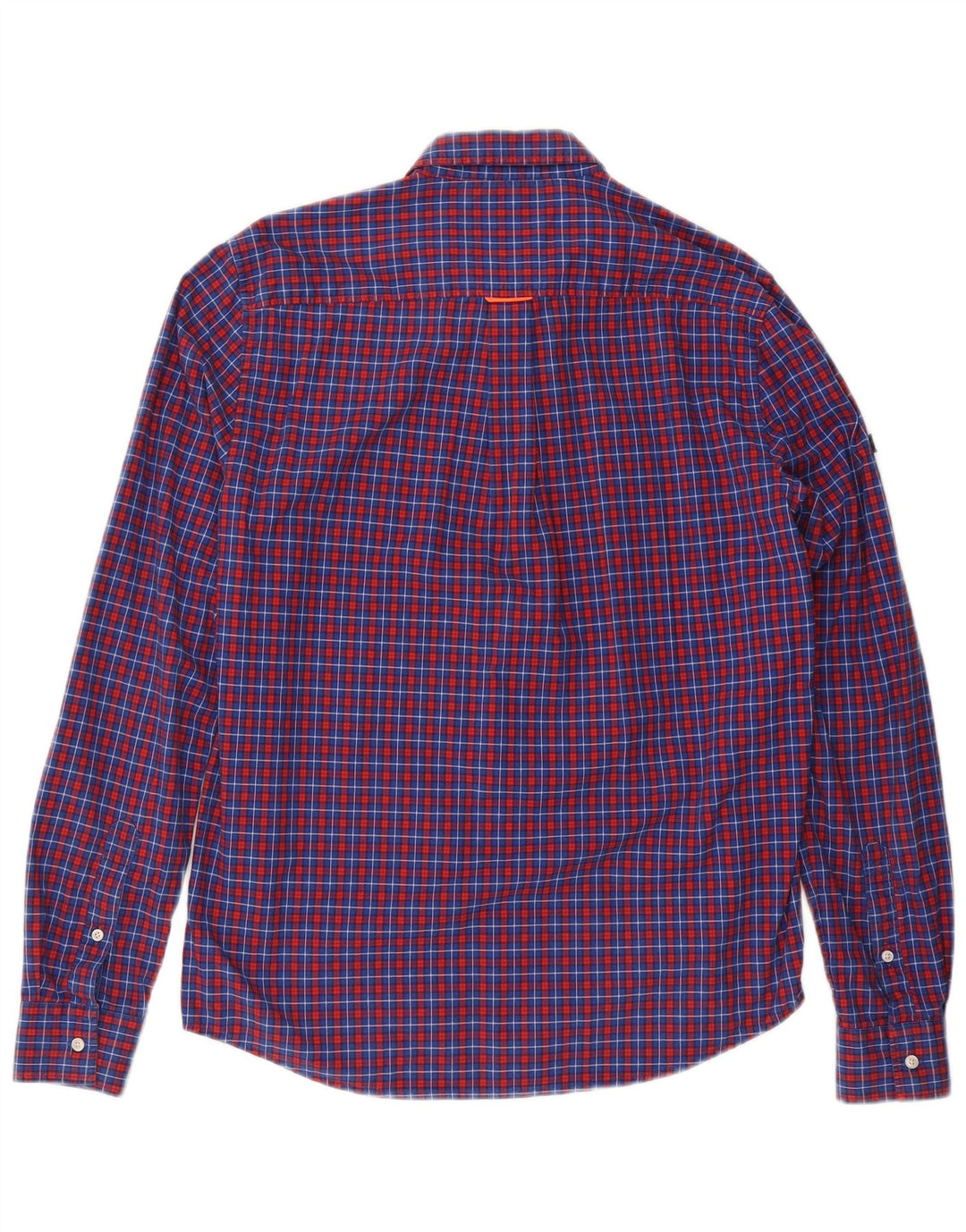 SUPERDRY Herreskjorte Medium Blue Ternet Bomuld
