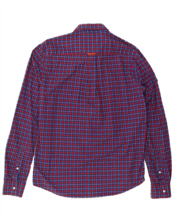 SUPERDRY Herreskjorte Medium Blue Ternet Bomuld