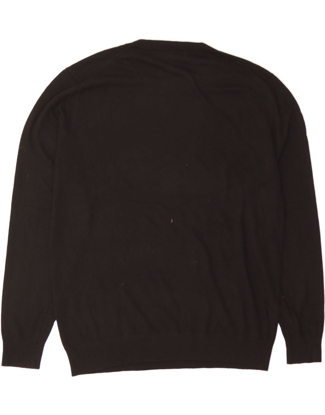 ZARA Mens Crew Neck Jumper Sweater XL Black Viscose Vintage Zara and Second-Hand Zara from Messina Hembry 