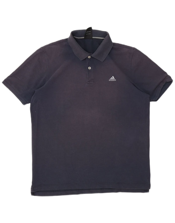 Adidas Mens Clima 365 Polo Shirt XL Navy Blue Cotton