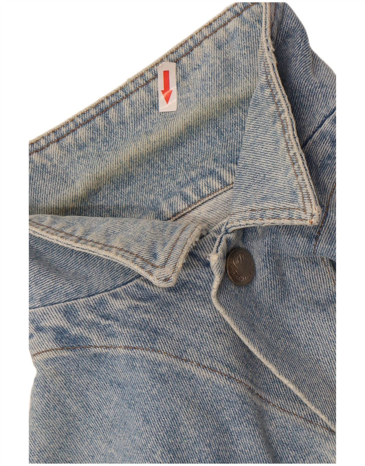 El Charro Dame Oversized Denim Jacket UK 10 Small Blue Cotton