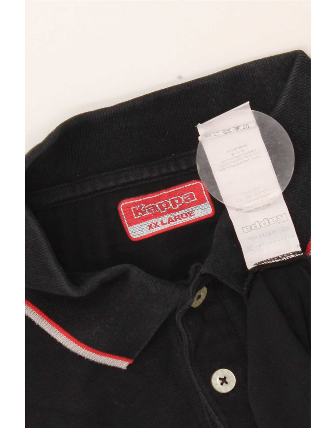 Kappa herre poloshirt 2XL sort bomuld