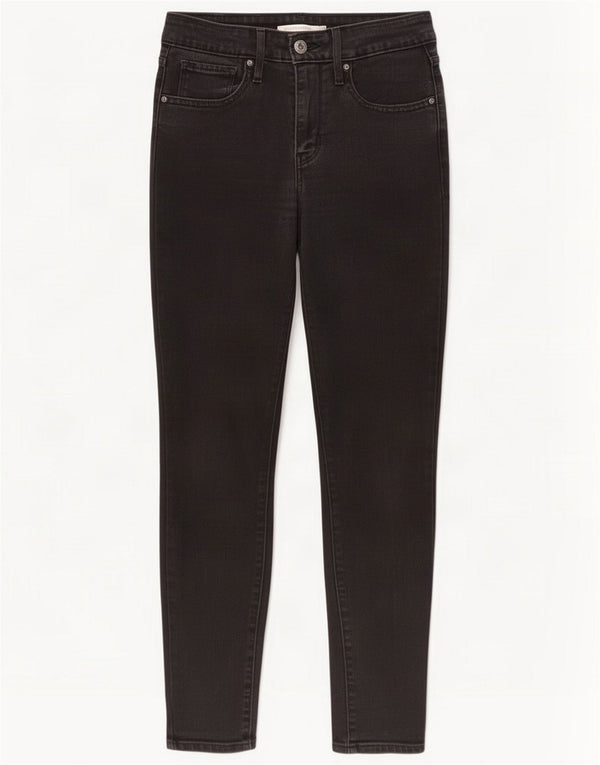 Levi's Dame 721 Skinny Jeans med høj talje W27 L27 Sort Bomuld