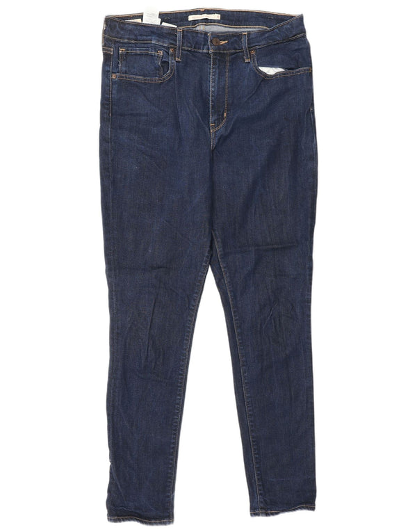 LEVI'S Dame 721 Skinny Jeans W31 L30 Blå Lyocell