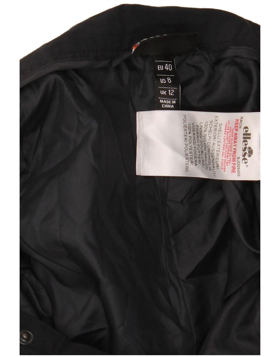 Ellesse Dame Cargo Bukser UK 12 Medium W30 L30 Navy Blue Colourblock
