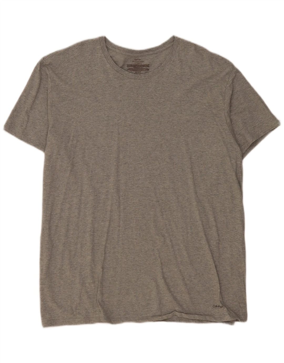Calvin Klein Herre T-Shirt Top XL Grå Flecked