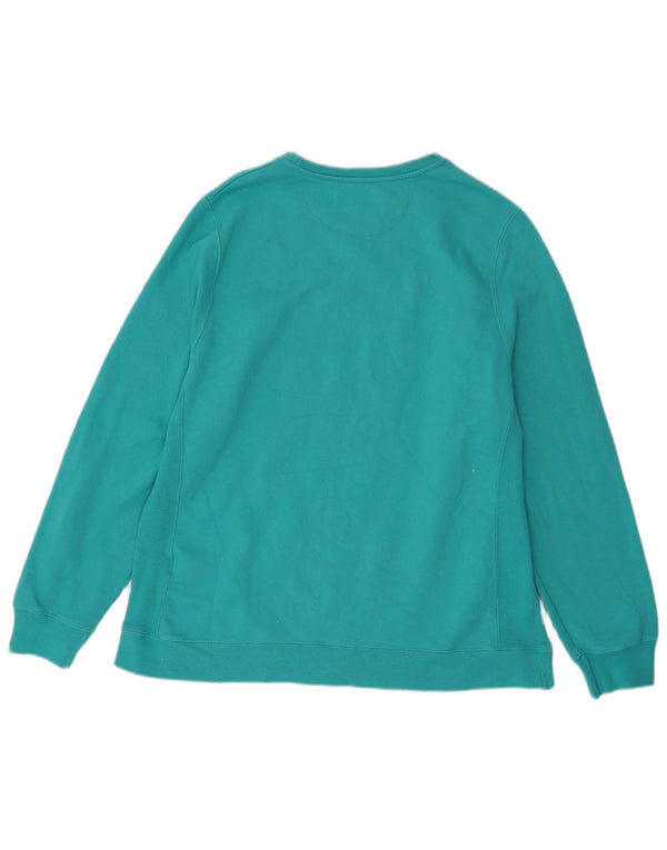 Champion Womens Sweatshirt Jumper UK 20 2XL Turquoise Cotton
