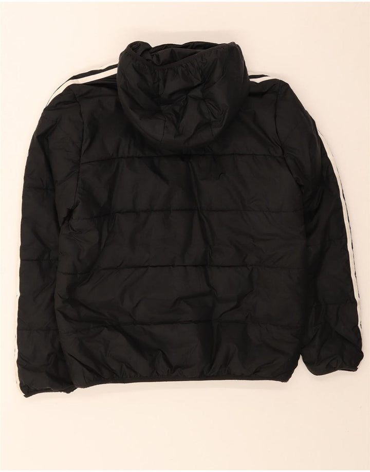 Adidas drenge hættejakke polstret 12-13 år sort polyester