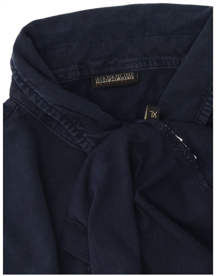 Napapijri Herre grafisk poloshirt XL marineblå