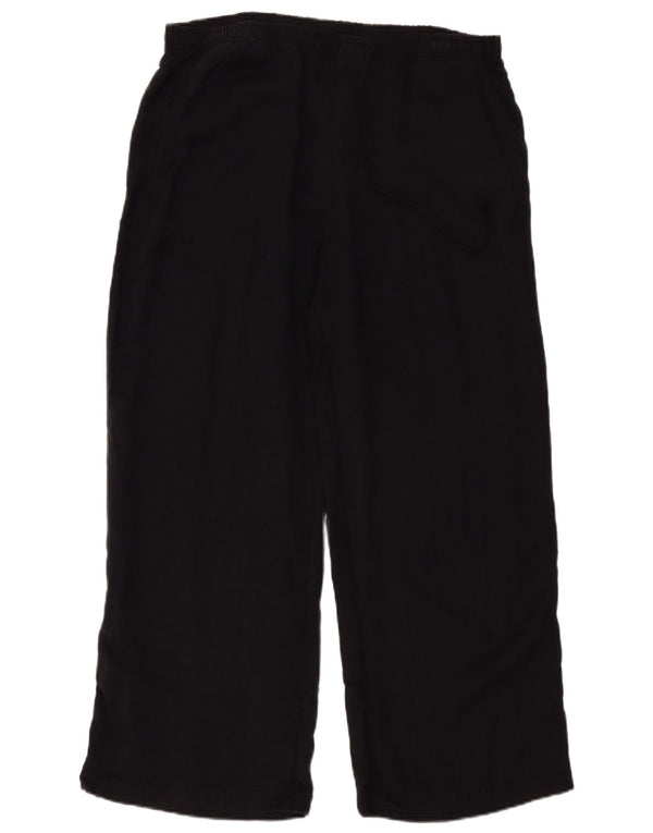 Zara Dame High Waist Loose Fit Bukser XL W36 L29 Sort