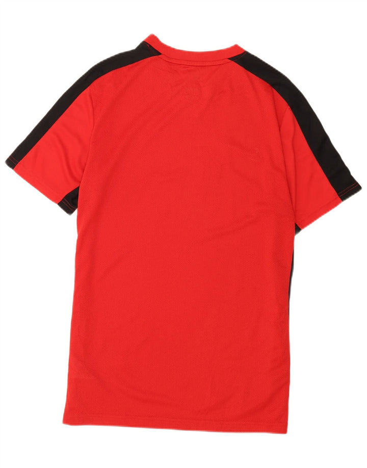 Nike Herre Dri Fit T-Shirt Top Stor Rød Colourblock Polyester