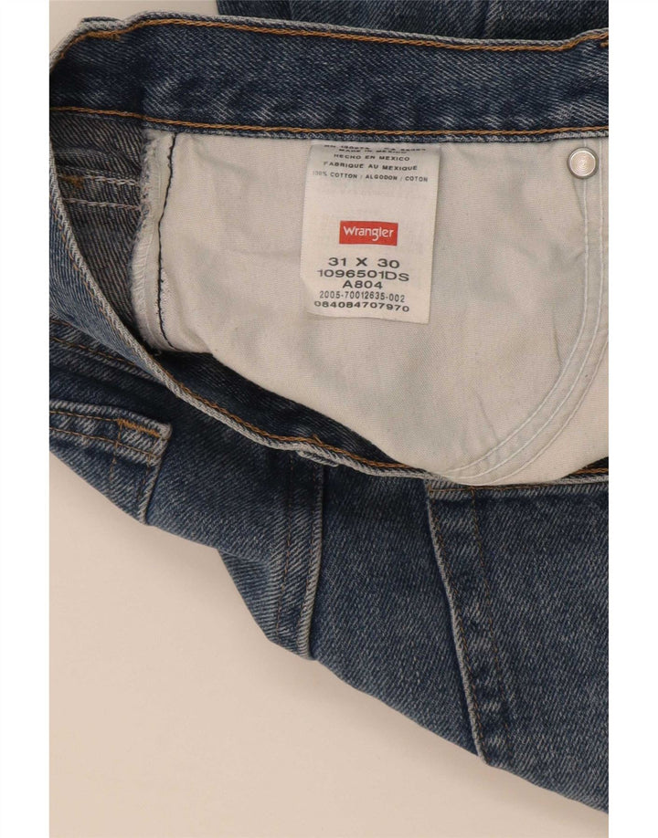 Wrangler Straight Jeans til mænd W31 L27 blå bomuld