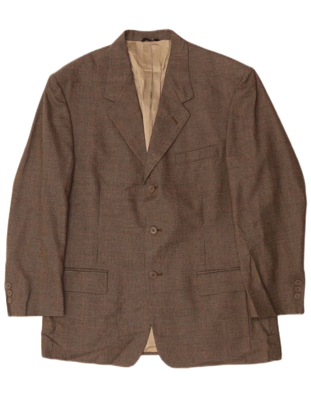 PIERRE CARDIN Herre 3-knaps blazerjakke UK 40 Large Grå Houndstooth