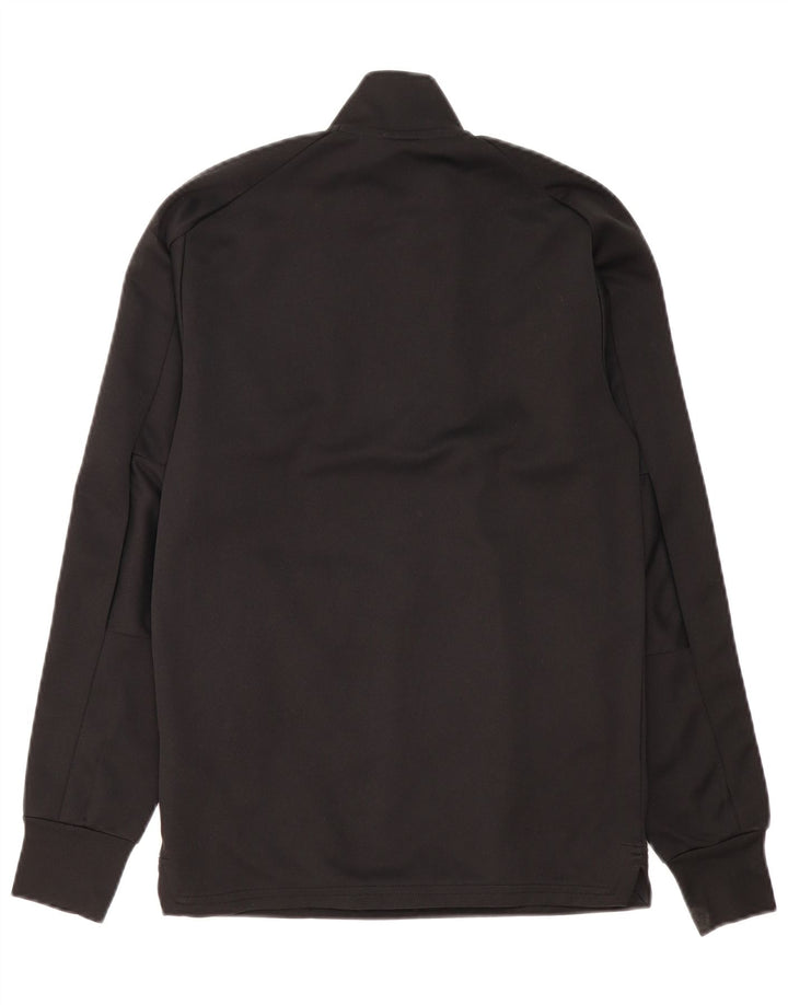 ADIDAS Herre Climalite Pullover med lynlås-hals Træningsdragt Top XS Sort polyester