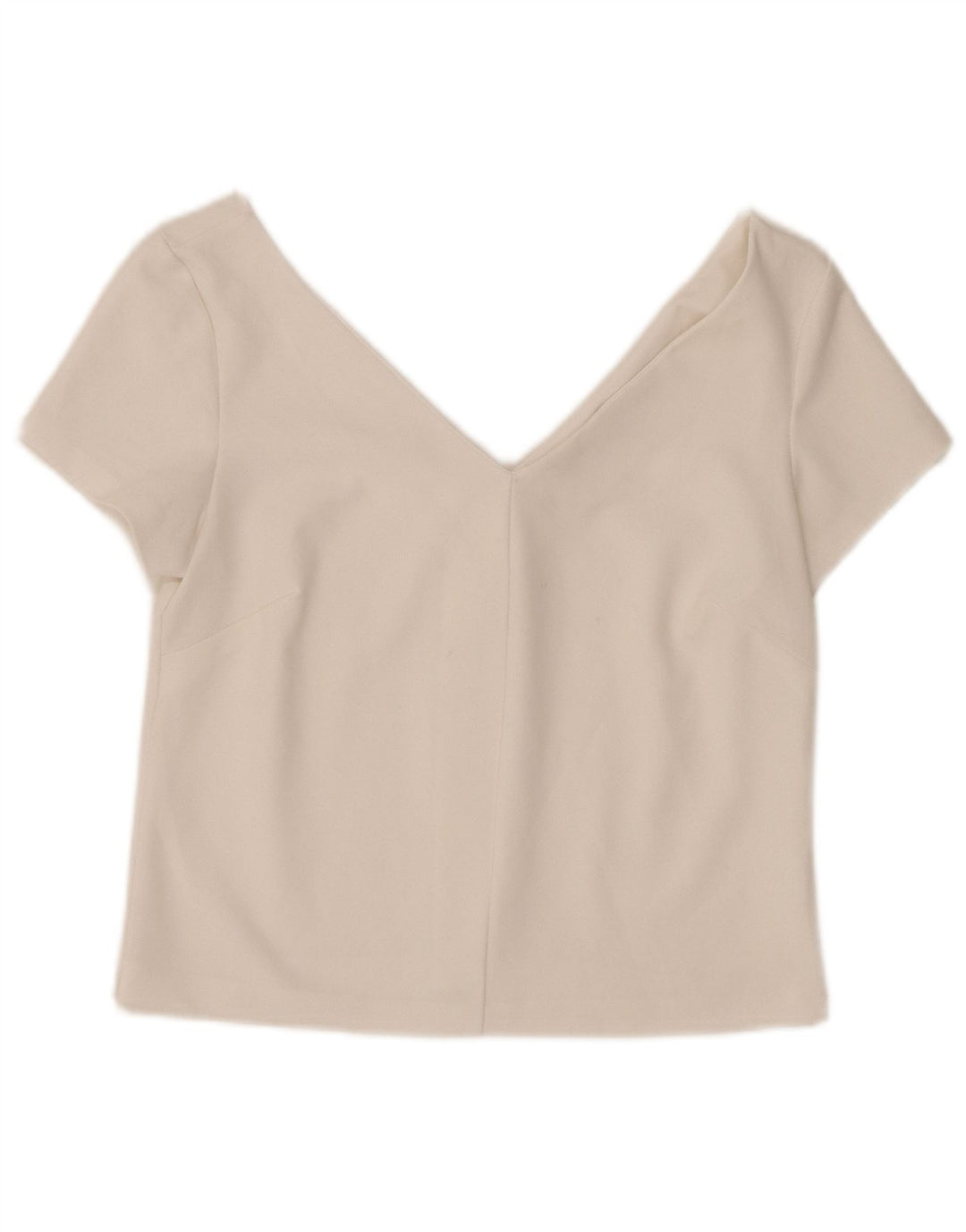 Zara Womens Crop Top UK 12 Medium White