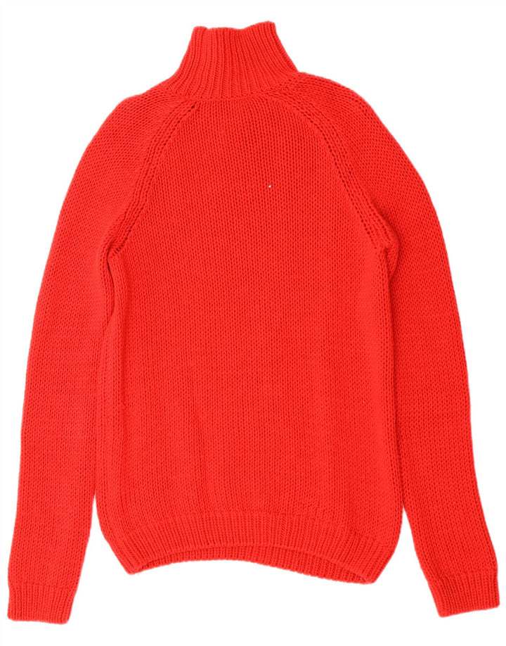 HUGO BOSS Dame Turtle Neck Sweater UK 16 Large Red Wool
