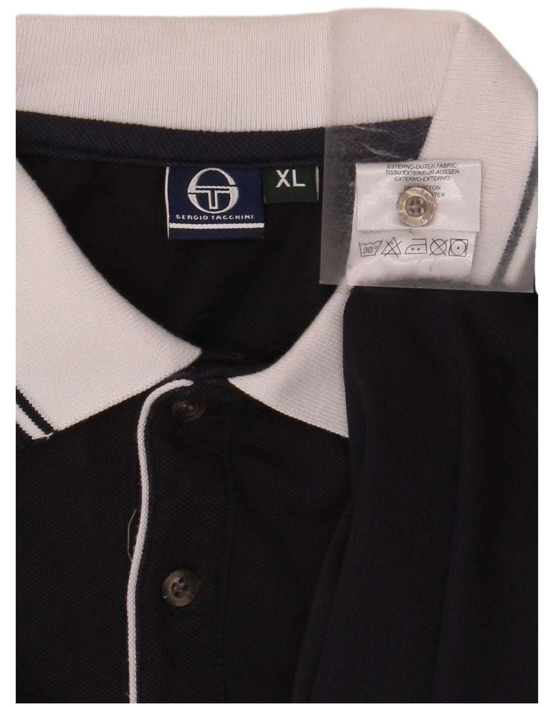 SERGIO TACCHINI Poloskjorte til mænd XL Marineblå Bomuld