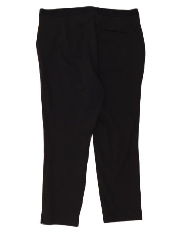Marks & Spencer Dame Slim Crop Suit Bukser UK 16 Large W34 L25 Black