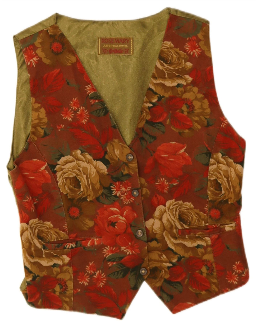 Rosemary Damevest UK 12 Medium Red Floral