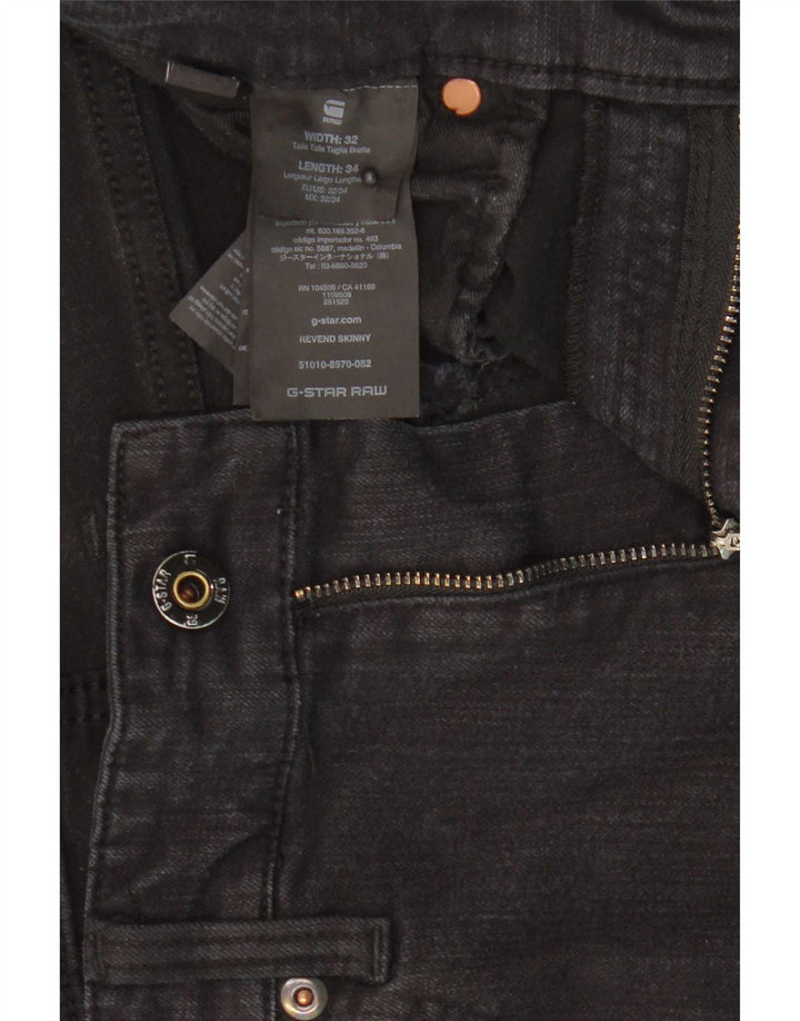 G-Star Herre Revend Skinny Jeans W32 L34 Grå