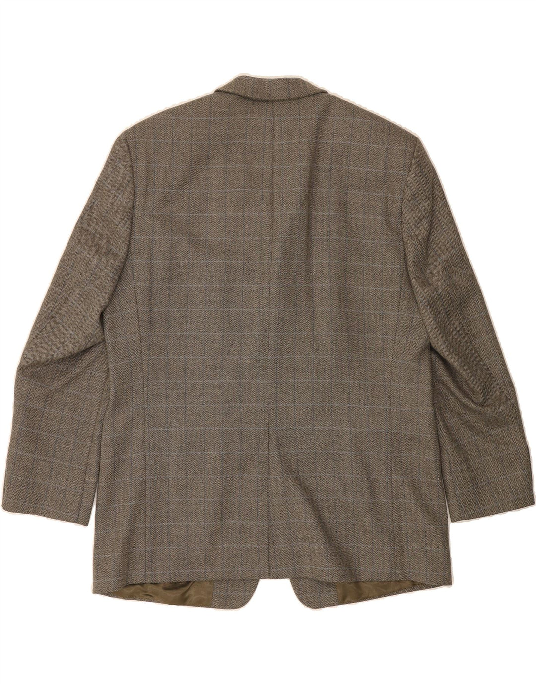 PIERRE CARDIN Mens 3 Button Blazer Jacket UK 40 Large Grey Check New Wool Vintage Pierre Cardin and Second-Hand Pierre Cardin from Messina Hembry 