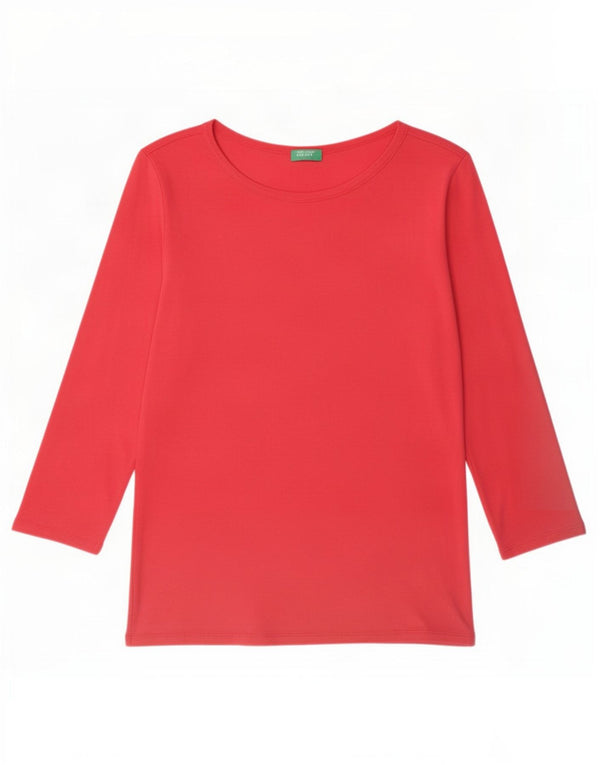Benetton Dametop Langærmet UK 12 Medium Pink
